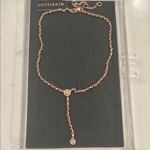 Givenchy Rose Gold Lariat Necklace